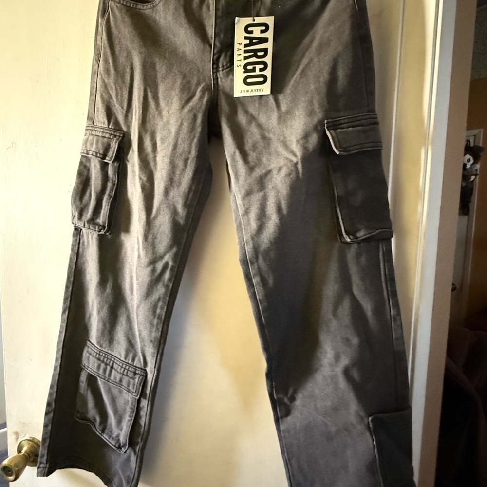 Gray Cargo Pants
